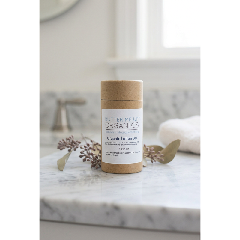 Butter Me Up Organics Organic Lotion Bar Body Gray