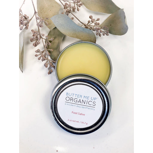 Butter Me Up Organics Foot Salve/ Dry Cracked Feet / Heel Salve / Foot Butter Body Light Gray