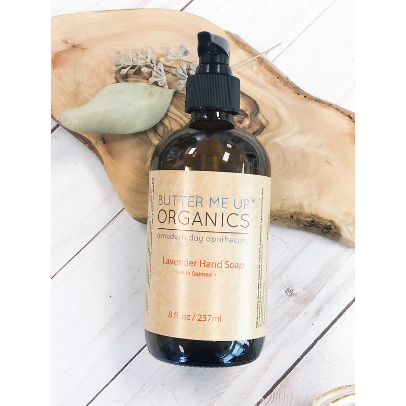 Butter Me Up Organics Organic Oatmeal Hand Soap Home Light Gray