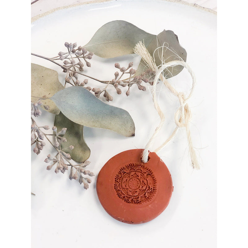 Butter Me Up Organics Terra Cotta Essential Oil Diffuser / Air Freshener Home Antique White