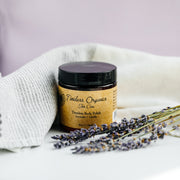 Timeless Organics Skin Care Body Polish - Lavender + Vanilla Scrub Light Gray