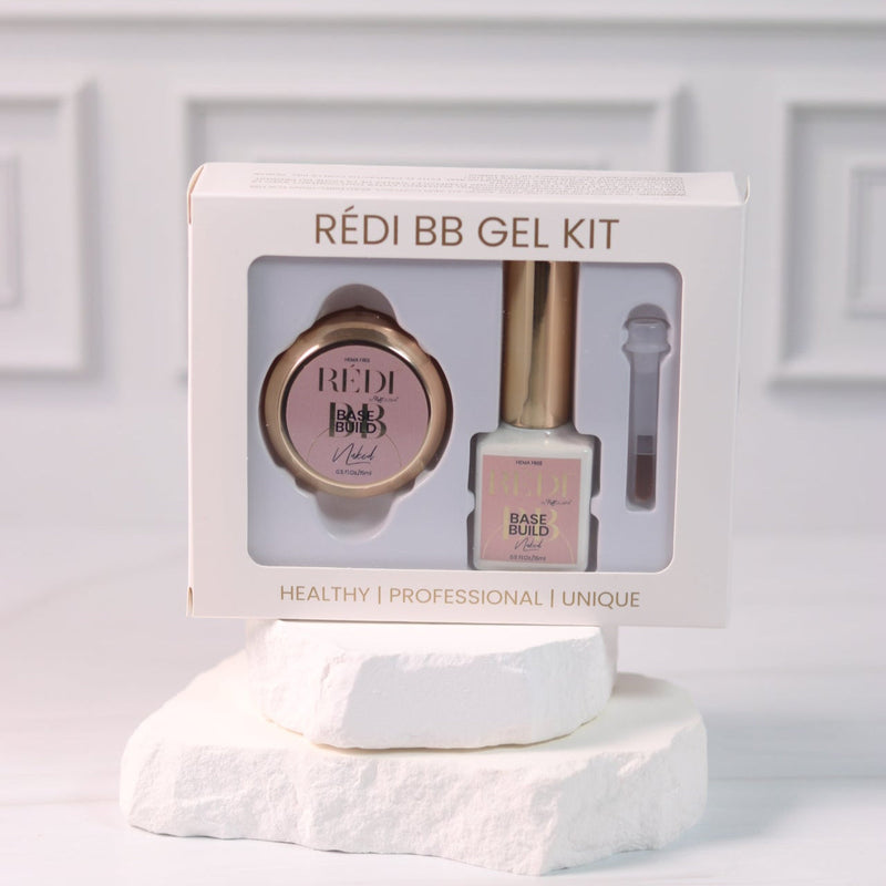 Red Iguana LLC "NAKED" BB Gel Kit - Natural Pink Base and Builds Dark Slate Gray