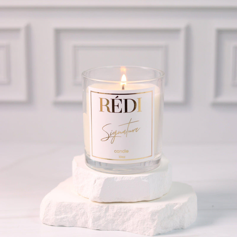 Red Iguana LLC RÉDI Signature Candle Candle Light Gray