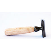CreationsByWill Maple Wood Double Edge Razor Double Edge Razor White Smoke chrome,gold,gunmetal,red brass,brass