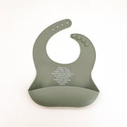 Be A Heart Meal Blessing Silicone Bib Bibs White Smoke Butter Yellow,Sage Green,Smoky Blue,Peach,Powder Blue,Cornflower Blue,Rose Pink,Mustard Yellow,Bubblegum Pink,Ube Purple