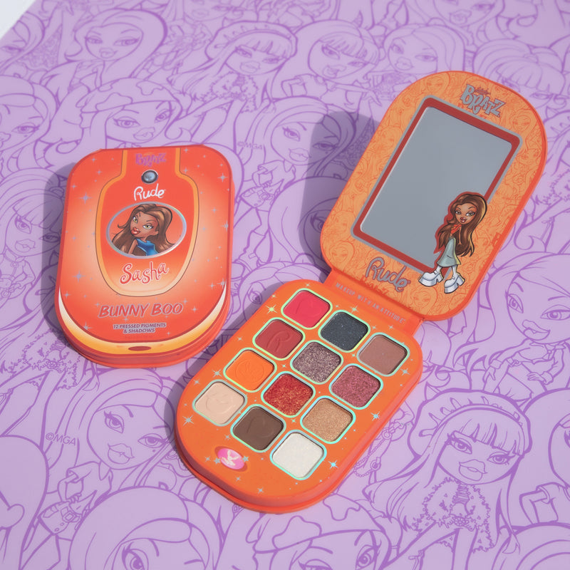 Rude Cosmetics Bratz Sasha Eyeshadow Palette - Bunny Boo Eyeshadow Palettes Gray