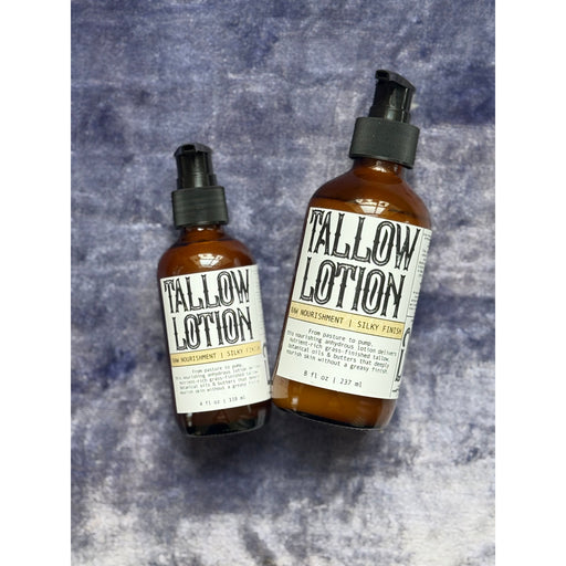 Apotheke DuJardin Tallow Body Lotion | Deeply Moisturizing *NEW LOOK* Slate Gray 8 fl oz | 237 ml,4 fl oz | 118 ml