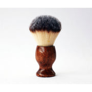 CreationsByWill Mahogany Wood Plisson Lather Brush Lather Brush White Smoke