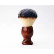 CreationsByWill Mahogany Wood Plisson Lather Brush Lather Brush White Smoke