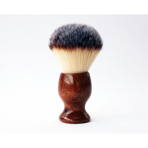 CreationsByWill Mahogany Wood Plisson Lather Brush Lather Brush White Smoke