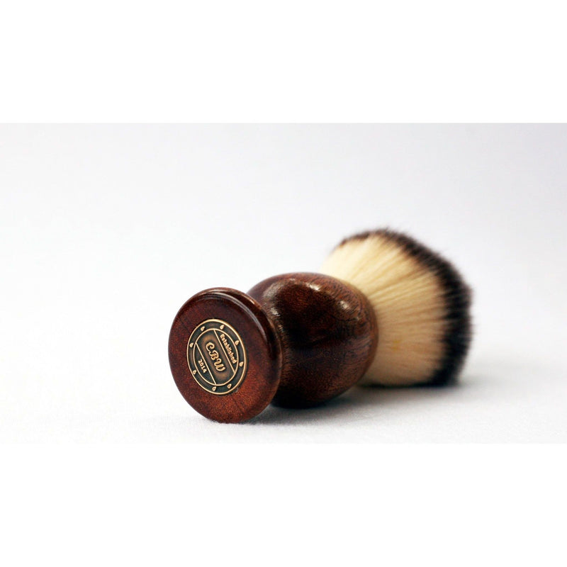 CreationsByWill Mahogany Wood Plisson Lather Brush Lather Brush Dark Slate Gray