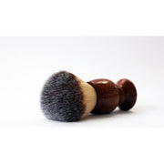 CreationsByWill Mahogany Wood Plisson Lather Brush Lather Brush White Smoke