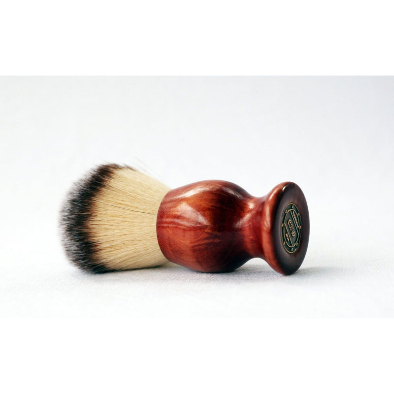CreationsByWill Red Cedar Plisson Lather Brush Lather Brush White Smoke
