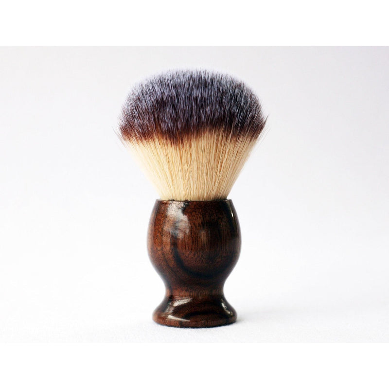 CreationsByWill Walnut plisson Lather shave Brush Lather Brush White Smoke