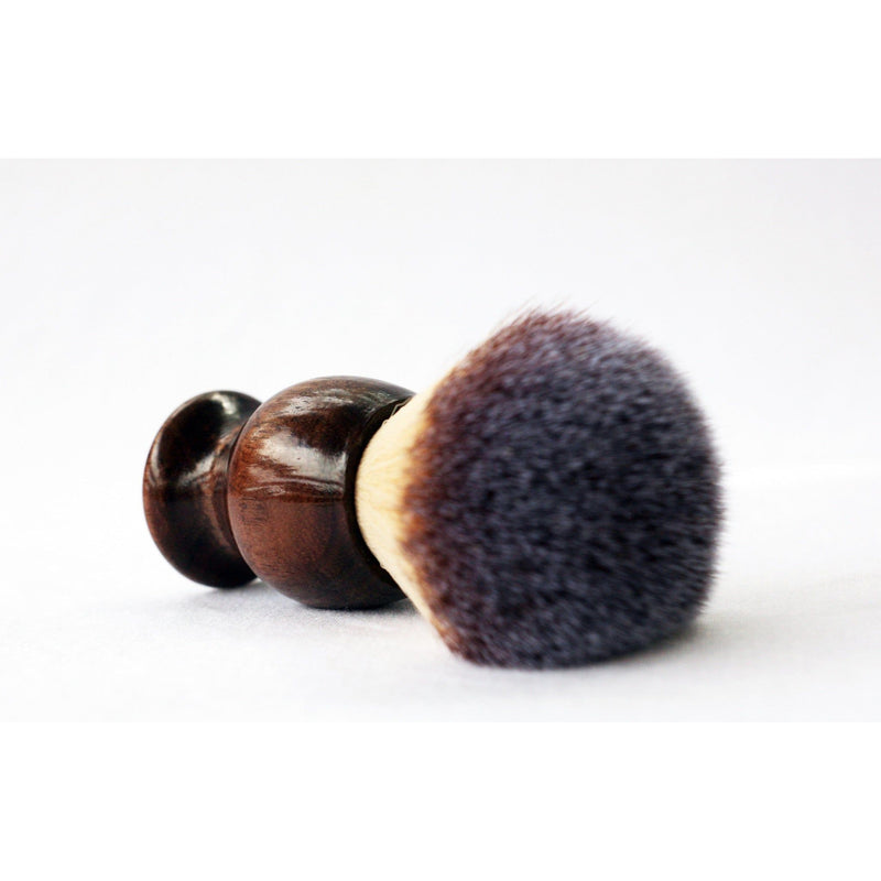 CreationsByWill Walnut plisson Lather shave Brush Lather Brush White Smoke