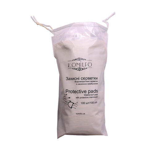 nbmsupply Komilfo Protective Pads – protective lint-free wipes, 100 pcs 834050 White Smoke
