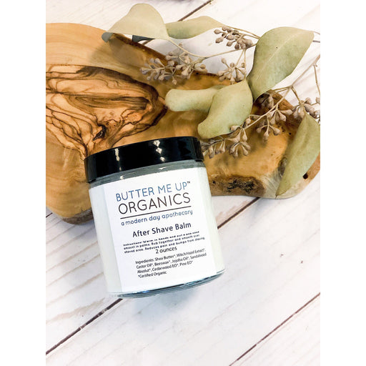 Butter Me Up Organics Organic After Shave Balm / Organic After Shave / Moisturizing After Shave / Gifts For Men / Gifts for Dad / Husband / Shaving Set Face Antique White