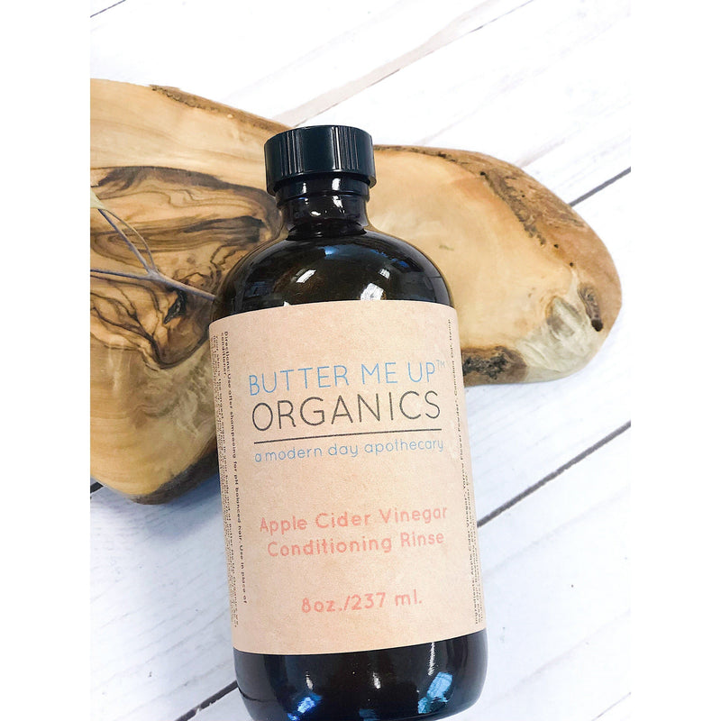 Butter Me Up Organics Apple Cider Vinegar Conditioning Rinse / HAIR RINSE / Organic Conditioner / Herbal Hair Rinse / No Poo / Vinegar Rinse Hair Light Gray