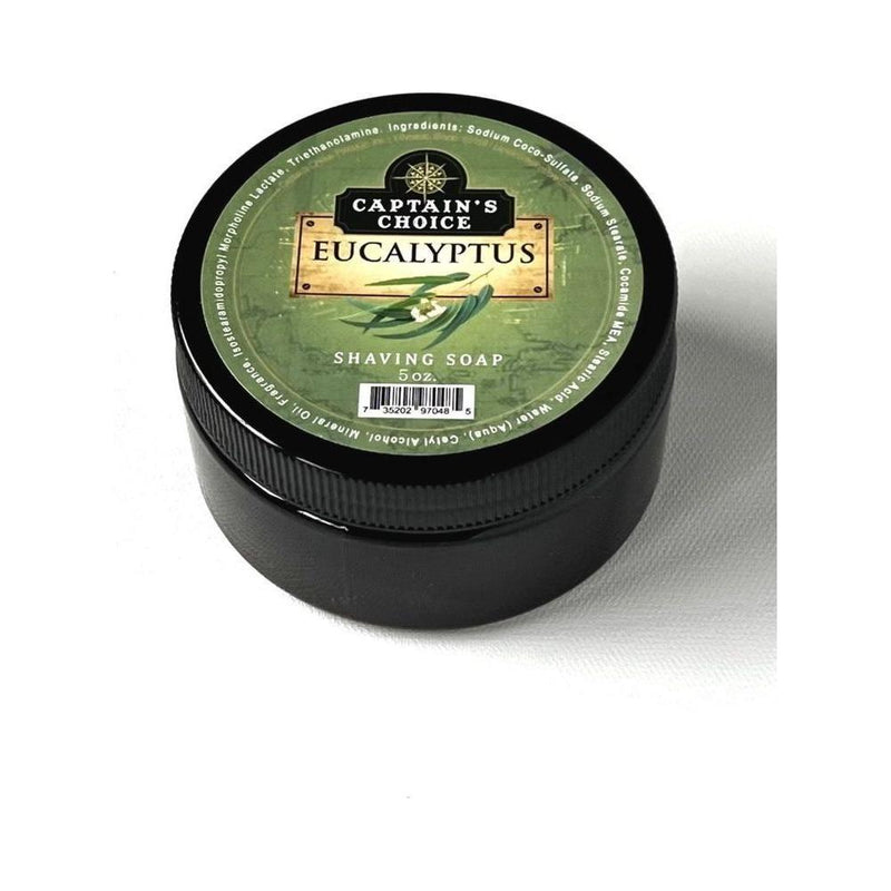 Captain's Choice Captain's Choice Eucalyptus Shaving Soap 5 Oz Shaving Soap Dim Gray