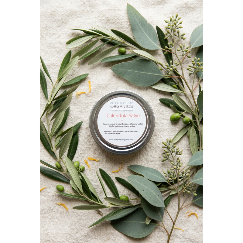 Butter Me Up Organics Calendula Balm Body Light Gray