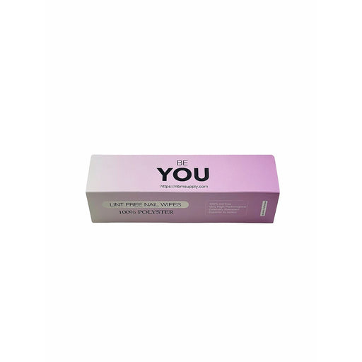 nbmsupply BeYou Lint-Free Nail Wipes Dark Gray