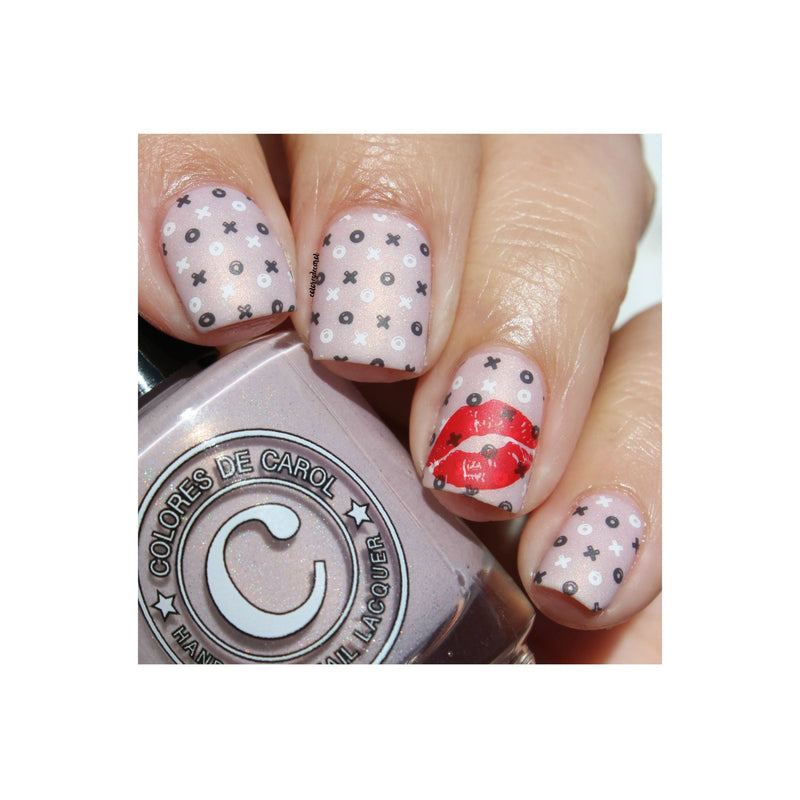UberChic Beauty Love and Marriage-05 Stamping Plate Rosy Brown