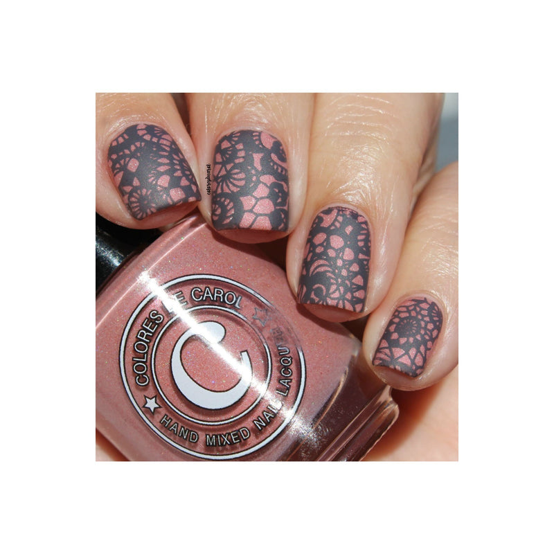 UberChic Beauty Love and Marriage-05 Stamping Plate Rosy Brown