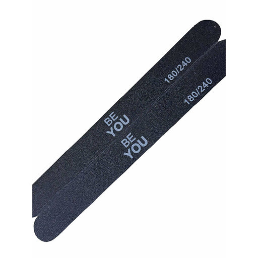 nbmsupply BEYOU nail files 180/240 grit  50 PCS Dim Gray