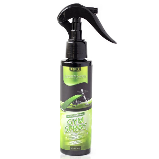 Garner's Garden Natural Gym Spray lifestyle White Smoke 1 oz + 4 oz Refill / Add Trigger Sprayer for Refill,1 oz + 4 oz Refill / No thanks,1 oz + 8 oz Refill / Add Trigger Sprayer for Refill,1 oz + 8 oz Refill / No thanks,4 oz Refill / No thanks,8 oz Refill / No thanks