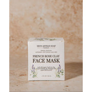 MION Artisan Soap Co. French Rose Clay Face Mask | Tone, Clear, and Detox Rosy Brown