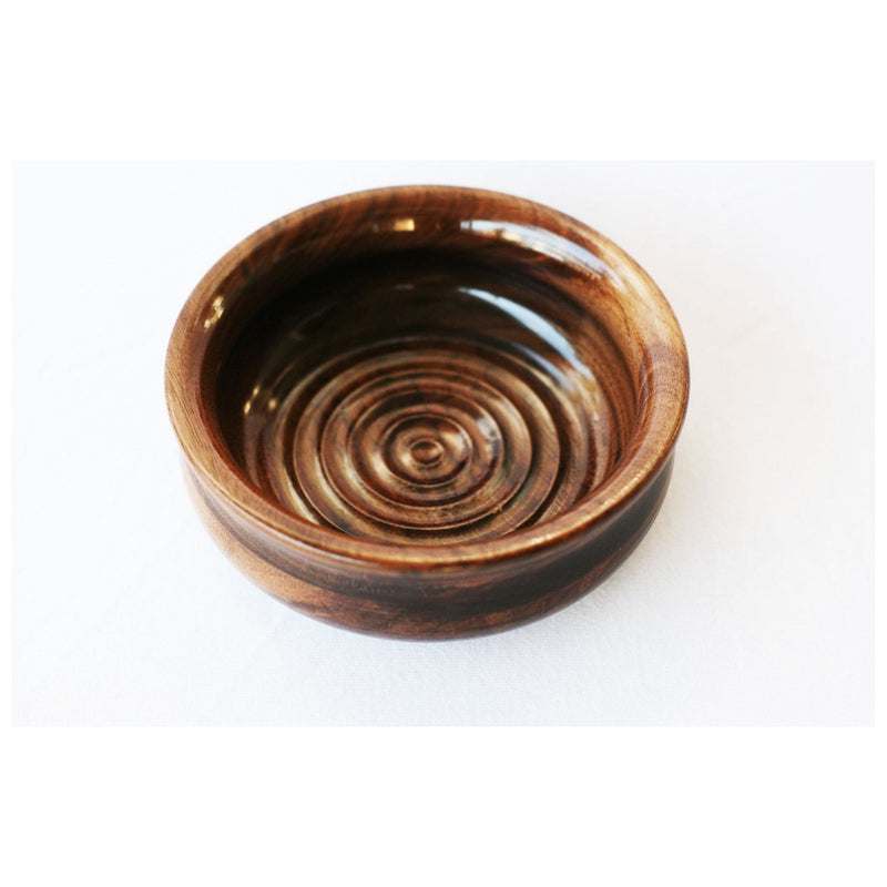 CreationsByWill Walnut Lather Bowl Lather Bowl Dark Slate Gray