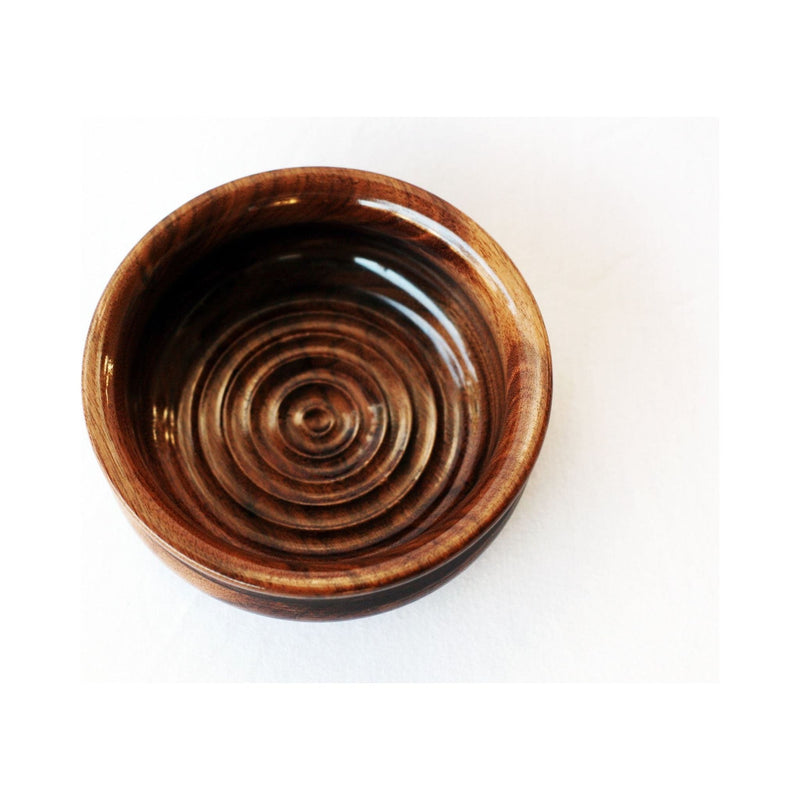 CreationsByWill Walnut Lather Bowl Lather Bowl White Smoke