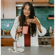 Paavani Ayurveda Women’s Blend | Ayurvedic Tea for Hormonal Balance & Female Support simple Dark Gray Tea Tin,Compostable Refill