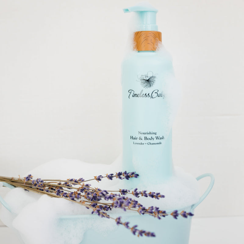 Timeless Organics Skin Care Nourishing Hair & Body Wash Lavender