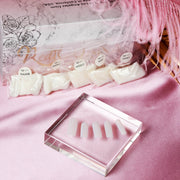 Red Iguana LLC Base Nail Tips for Silicone Practice Hands 2.0 Hand Lavender For Full Hand
