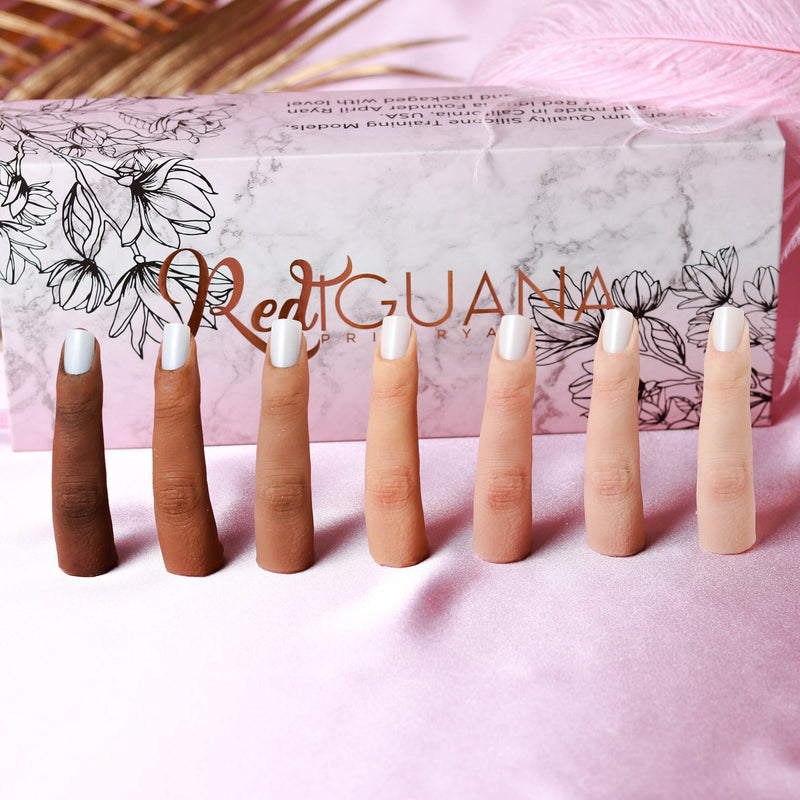 Red Iguana LLC Set of 7 Colors 3.0 Silicone Practice Fingers kit White Smoke Default Title