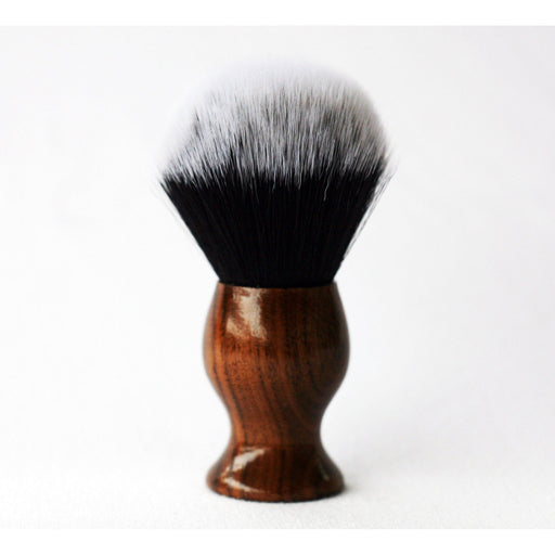 CreationsByWill Walnut Tuxedo shave Brush Lather Brush Black