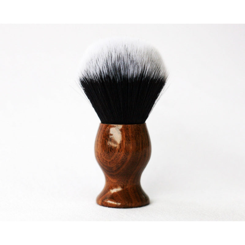 CreationsByWill Walnut Tuxedo shave Brush Lather Brush Black