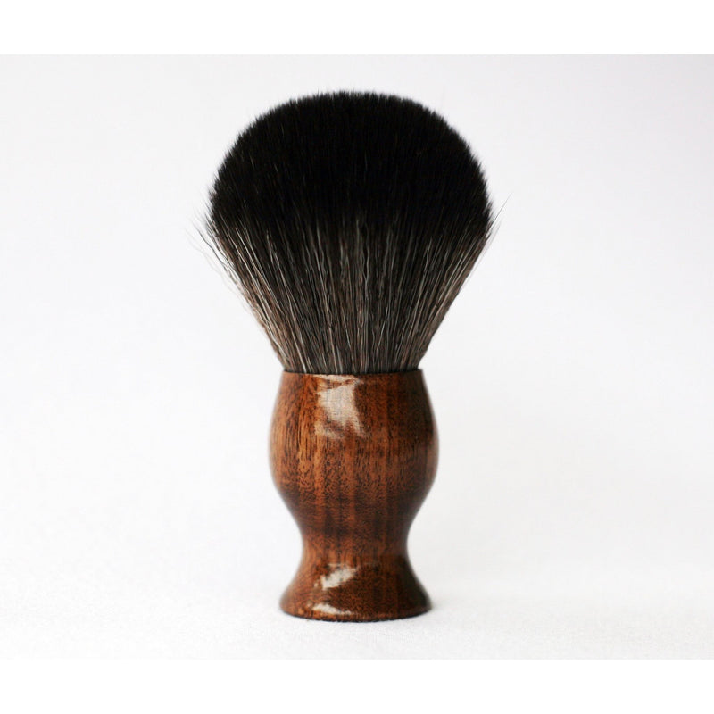 CreationsByWill Walnut Game Changer shave Brush Lather Brush Black