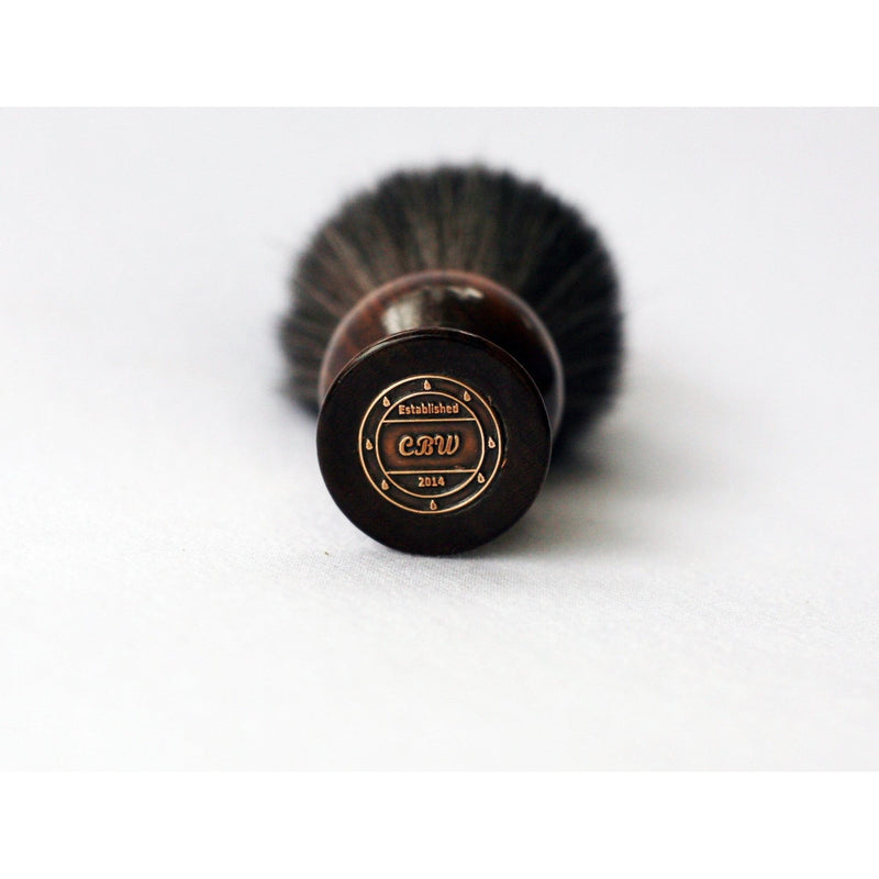 CreationsByWill Walnut Game Changer shave Brush Lather Brush Dark Slate Gray