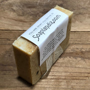 Soaplandia Soap Store Goat Milk & Olive Oil Bar Soap with Chamomile, Unscented Rosy Brown