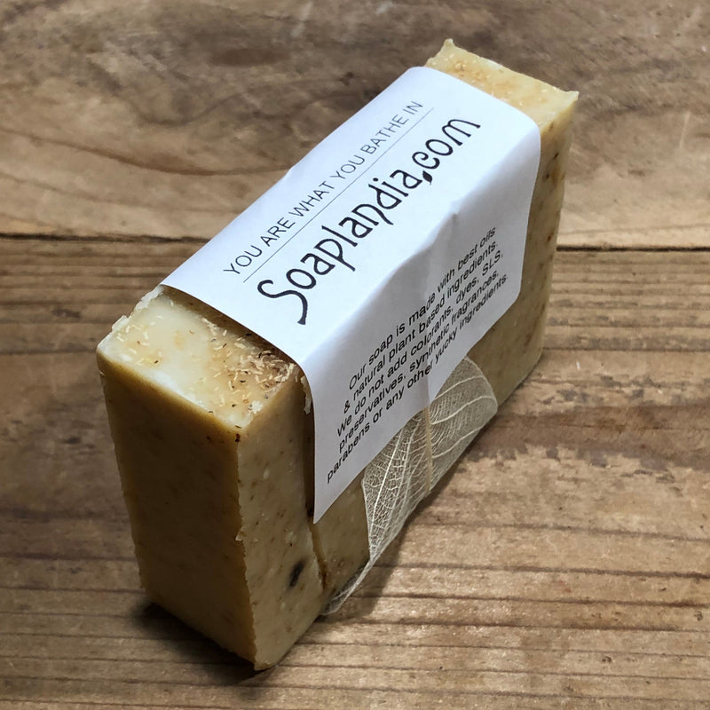 Soaplandia Soap Store Goat Milk & Olive Oil Bar Soap with Chamomile, Unscented Rosy Brown