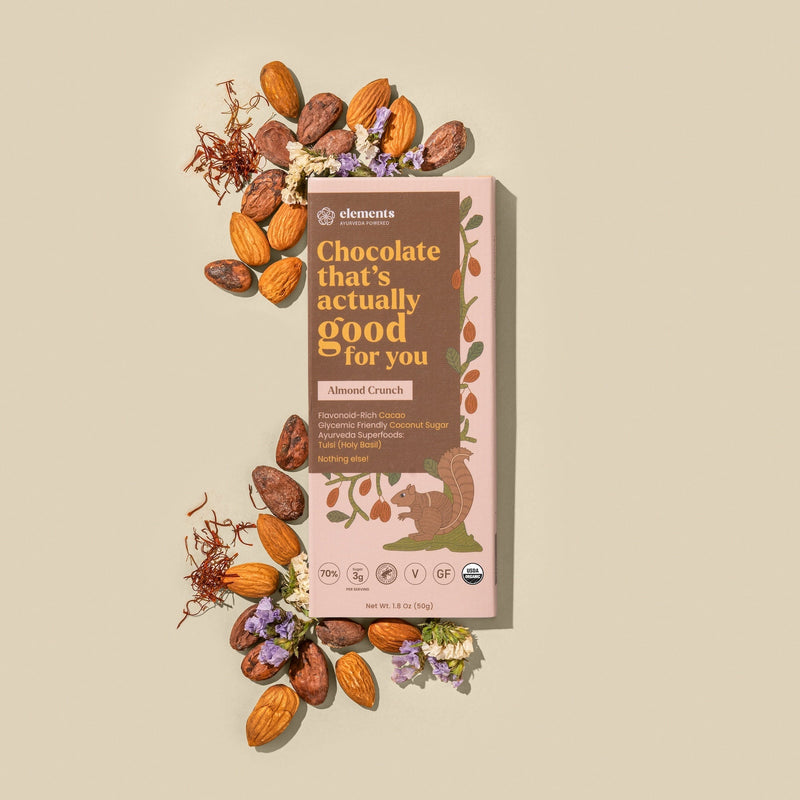 Elements Truffles Almond Crunch Chocolates Light Gray 1 Bar,3 Bars,10 Bars