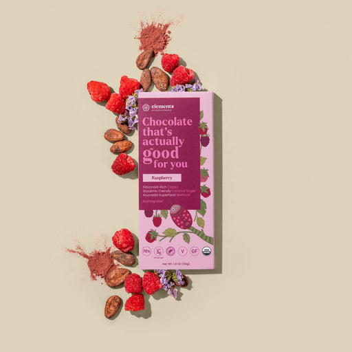 Elements Truffles Raspberry Chocolates Light Gray 1 Bar,3 Bars,10 Bars