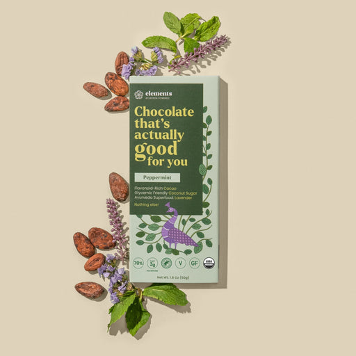 Elements Truffles Peppermint Chocolates Light Gray 1 Bar,3 Bars,10 Bars
