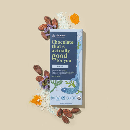 Elements Truffles Sea Salt Chocolates Light Gray 1 Bar,3 Bars,10 Bars