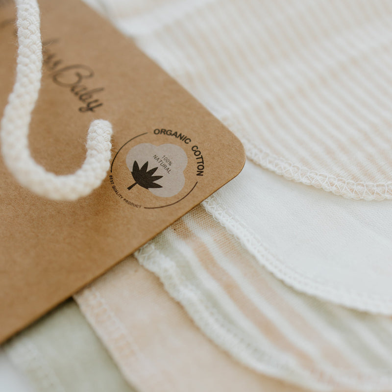 Timeless Organics Skin Care Baby Washcloths Gray