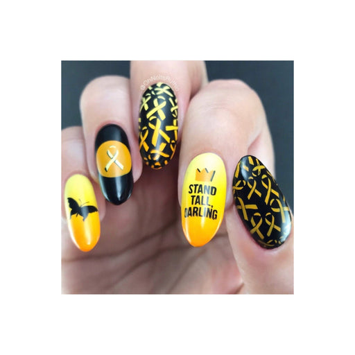 UberChic Beauty Stand Together Stamping Plate Rosy Brown
