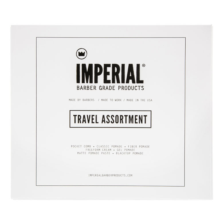 Imperial Barber Products Travel Assortment Bundle White Smoke