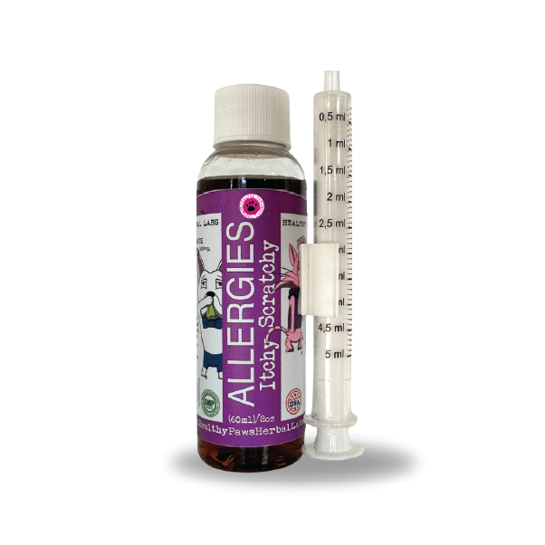 Healthy Paws Herbal Labs Itchy Scratchy - The Solution for Pet Allergies White Smoke